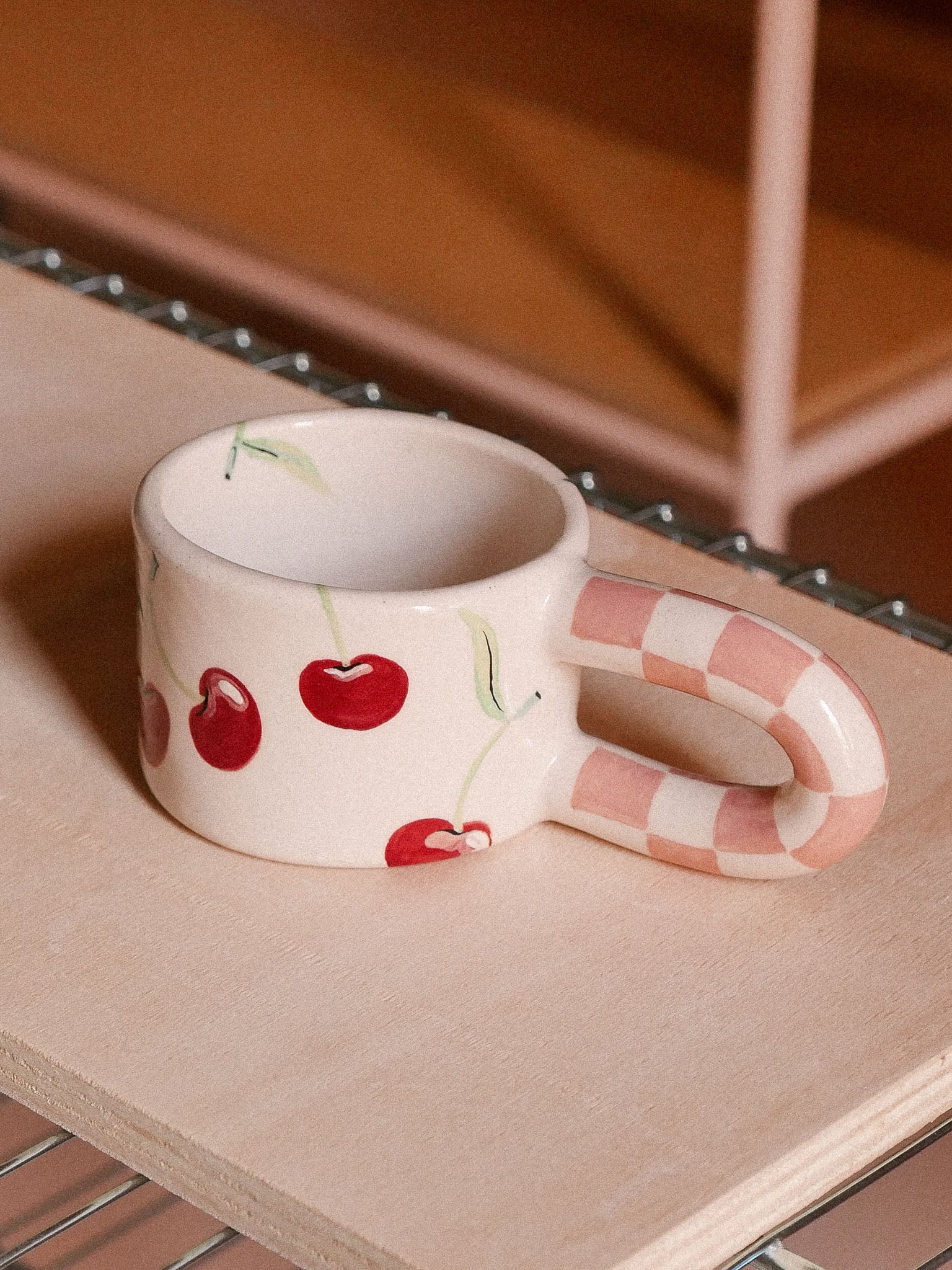 CHERRIES HANDMADE CERAMIC MUG | jeje.things