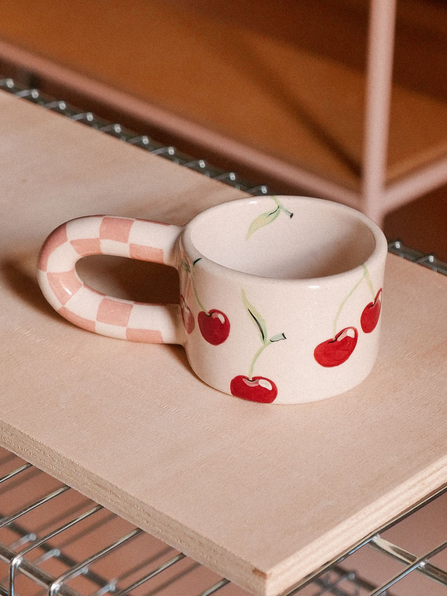 CHERRIES HANDMADE CERAMIC MUG | jeje.things