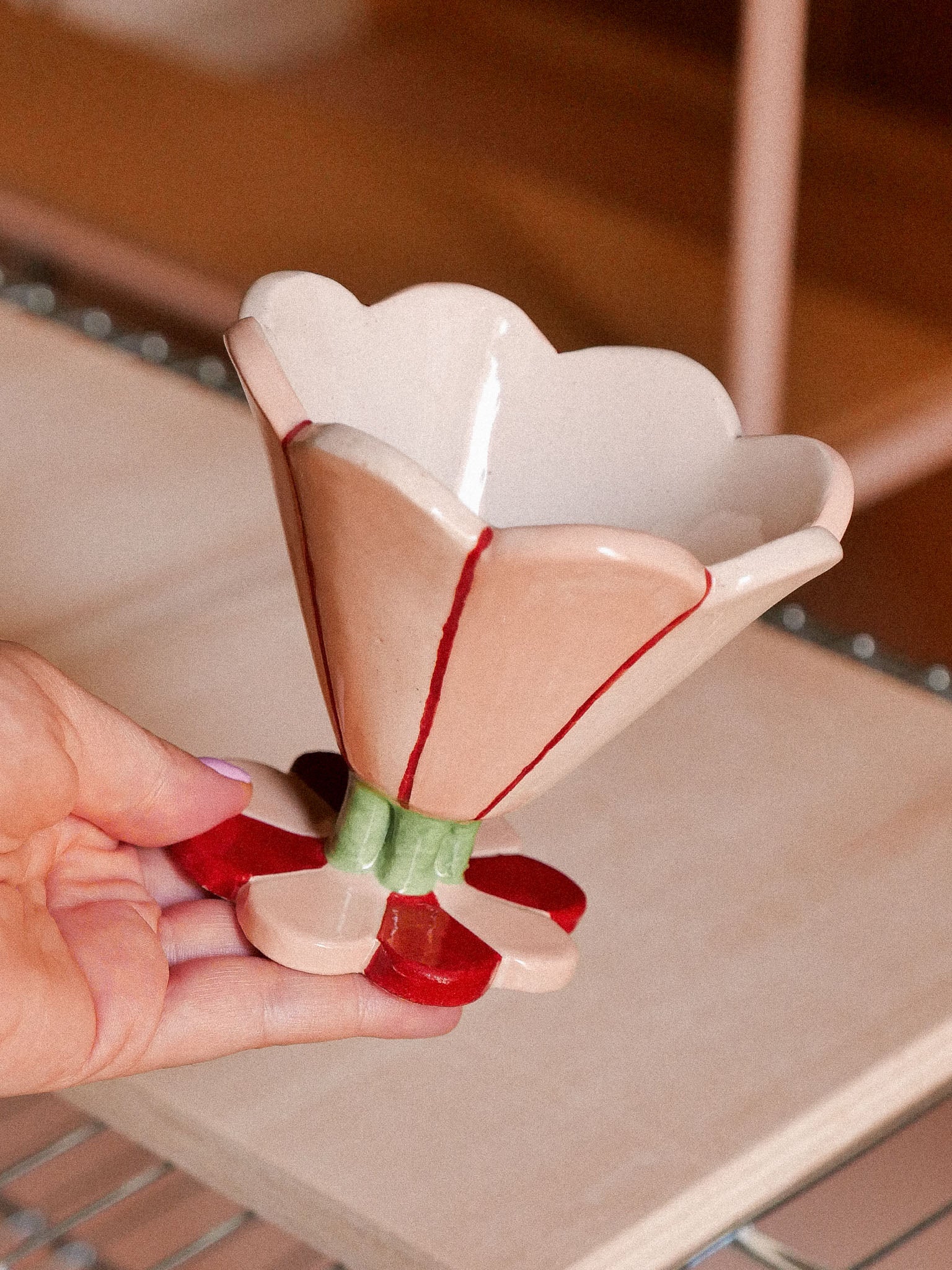 FLOWER HANDMADE CERAMIC SUNDAE DISH | jeje.things