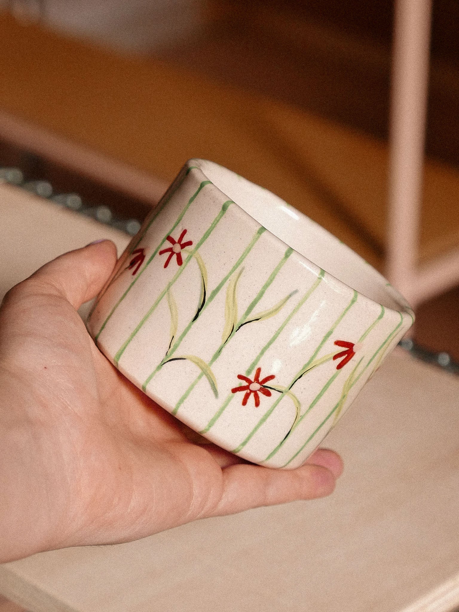 SPRING FLOWERS HANDMADE CERAMIC TUMBLER | jeje.things