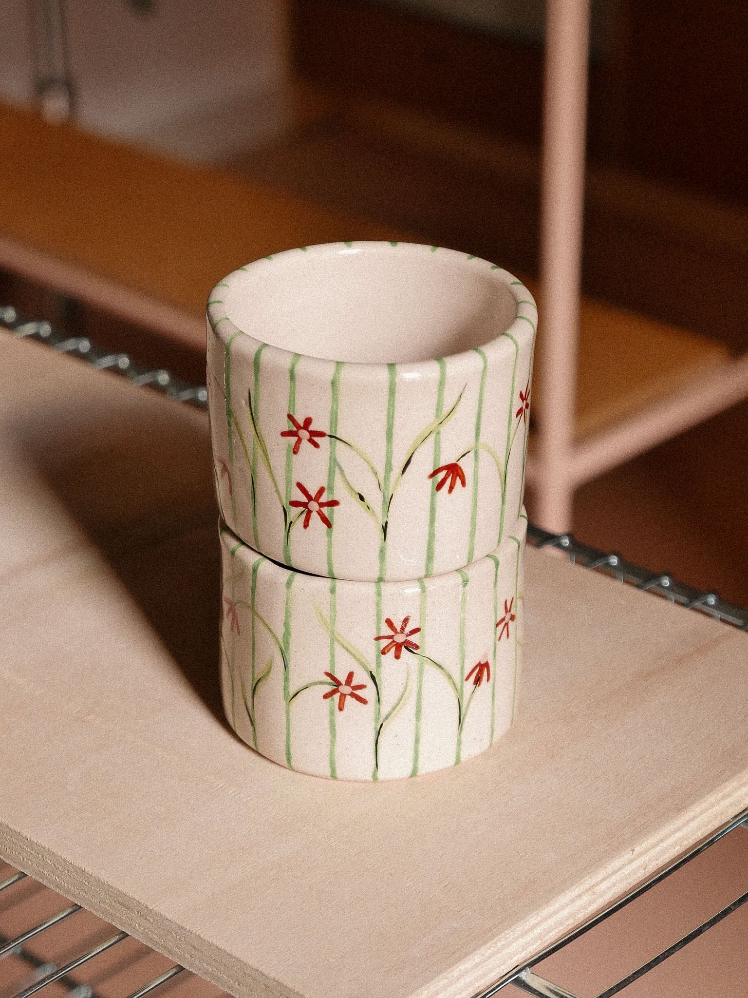 SPRING FLOWERS HANDMADE CERAMIC TUMBLER | jeje.things