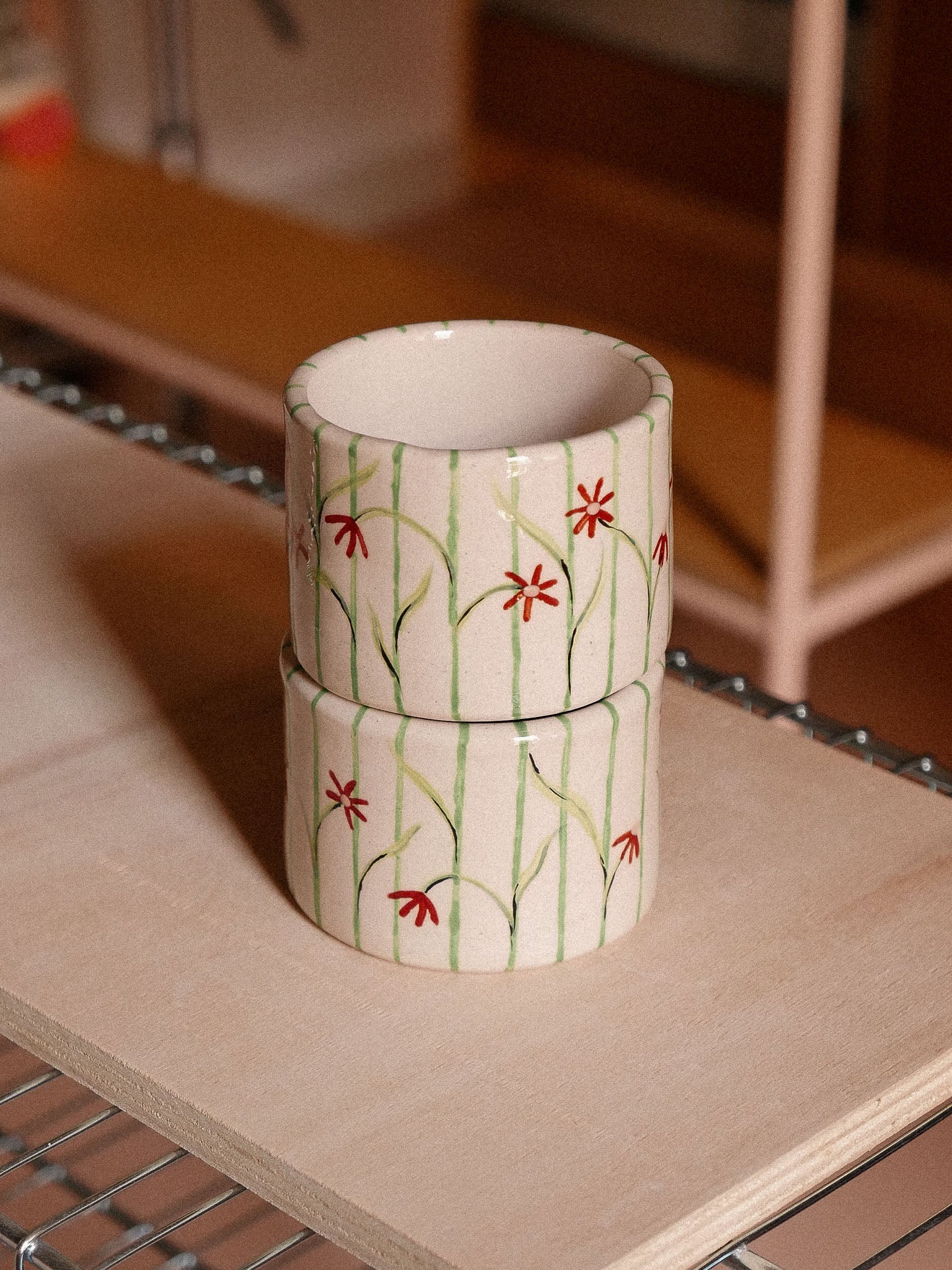 SPRING FLOWERS HANDMADE CERAMIC TUMBLER | jeje.things