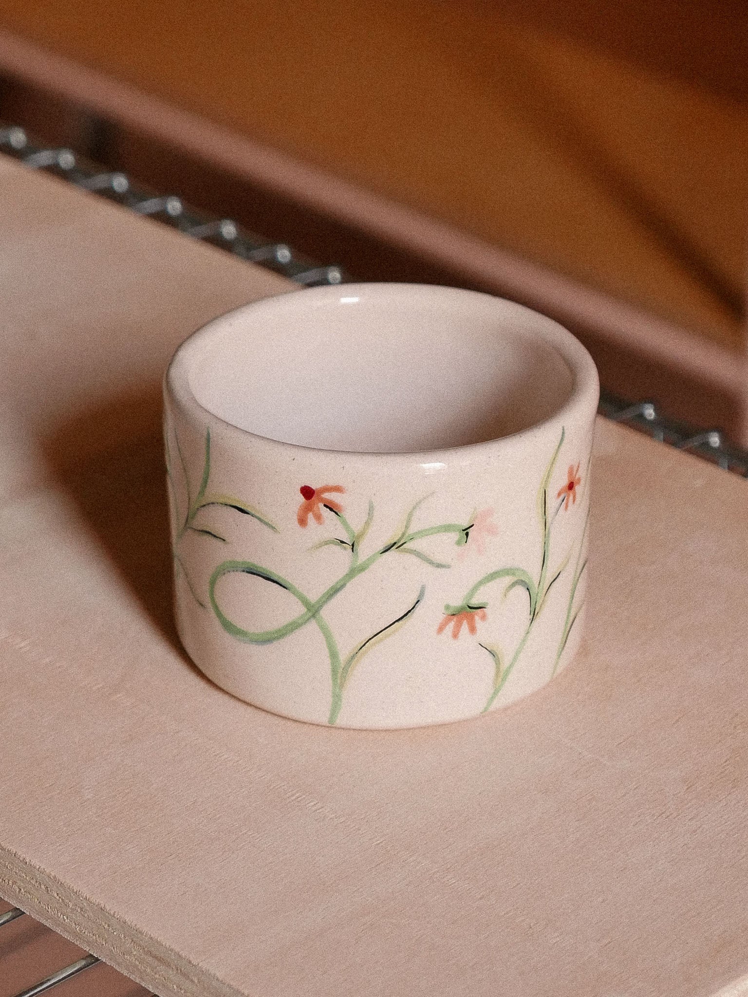 SPRING FLOWERS HANDMADE CERAMIC TUMBLER | jeje.things