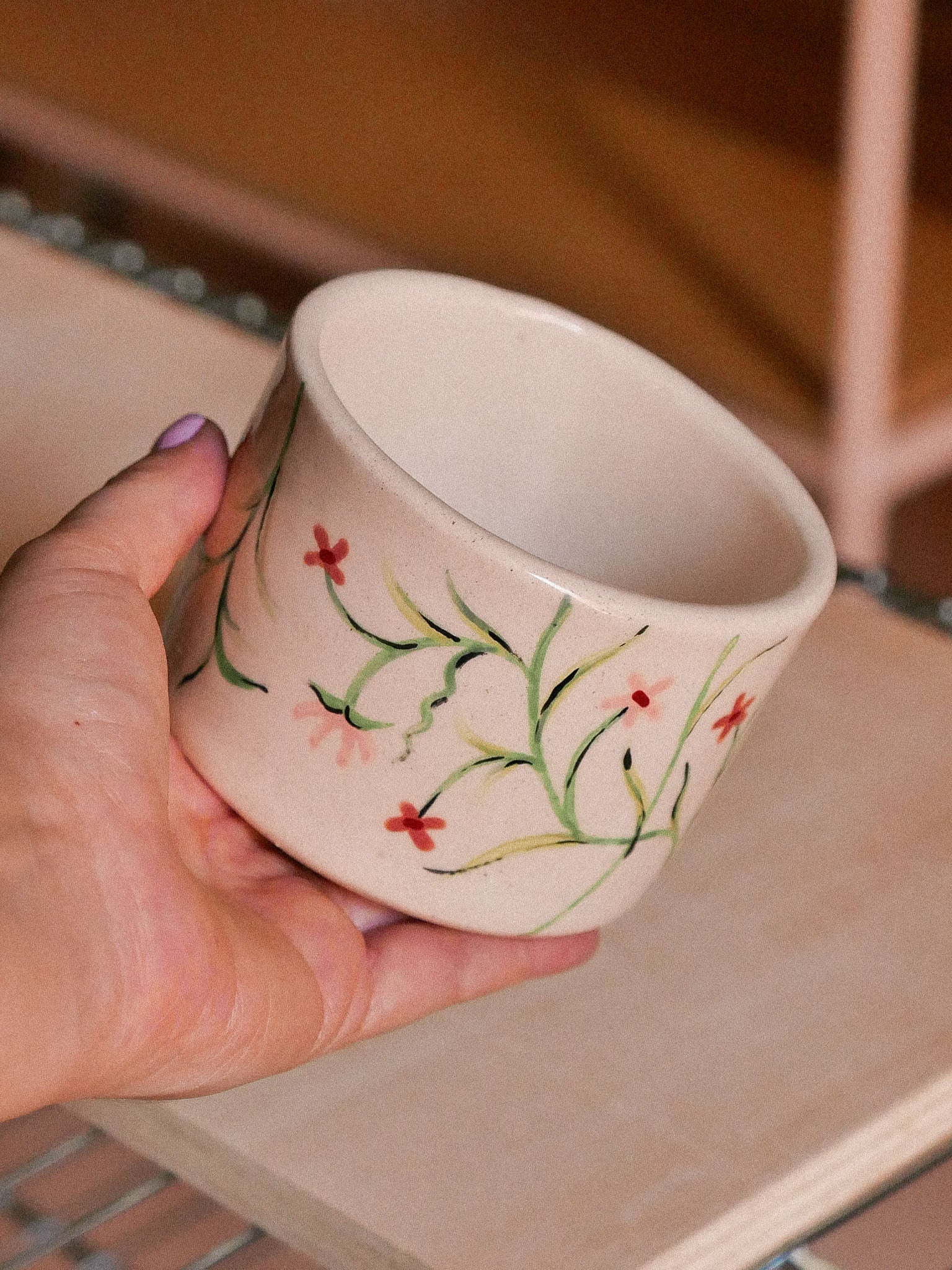 SPRING FLOWERS HANDMADE CERAMIC TUMBLER | jeje.things