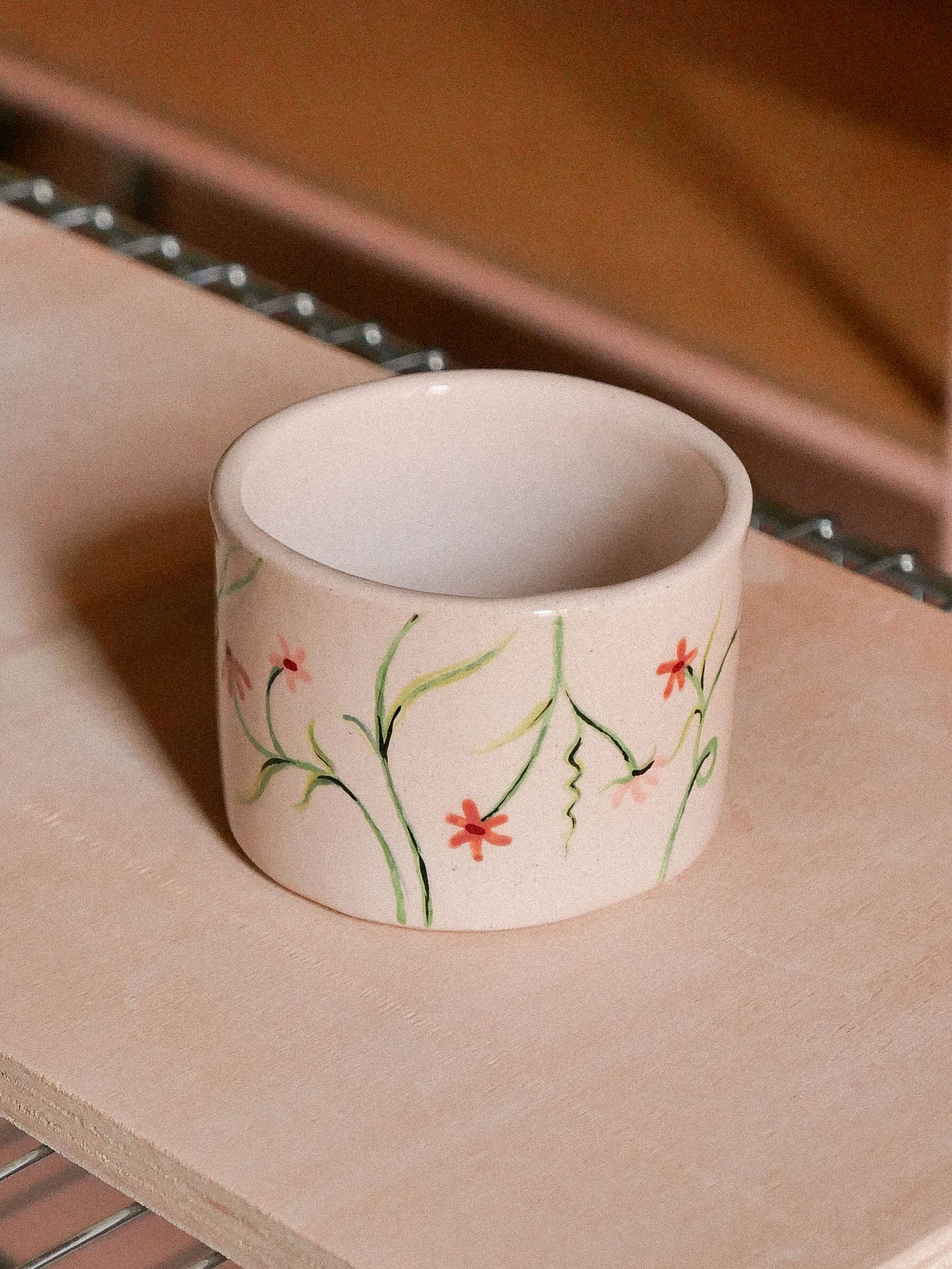 SPRING FLOWERS HANDMADE CERAMIC TUMBLER | jeje.things