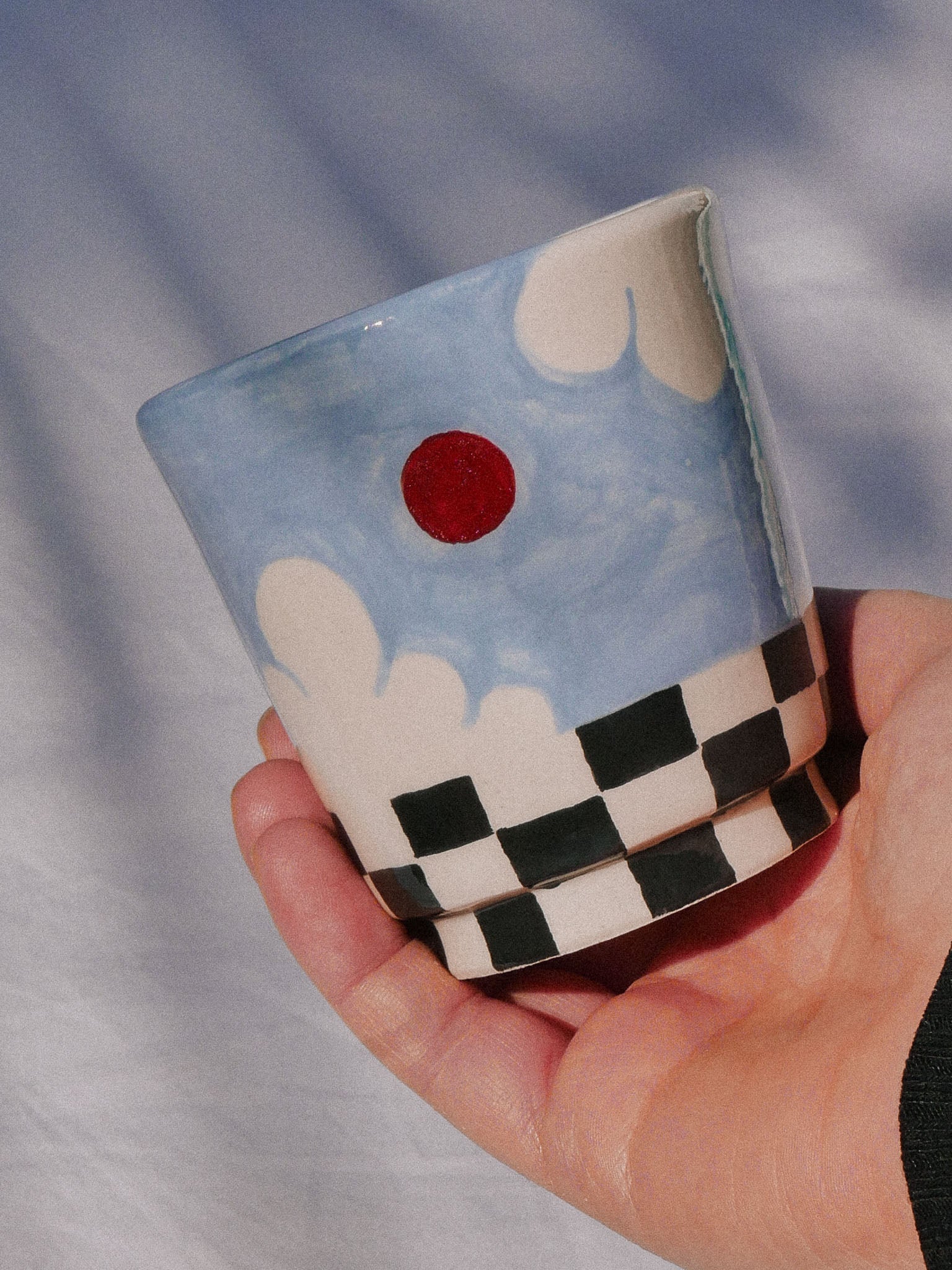 CLOUDS HANDMADE CERAMIC TUMBLER | jeje.things