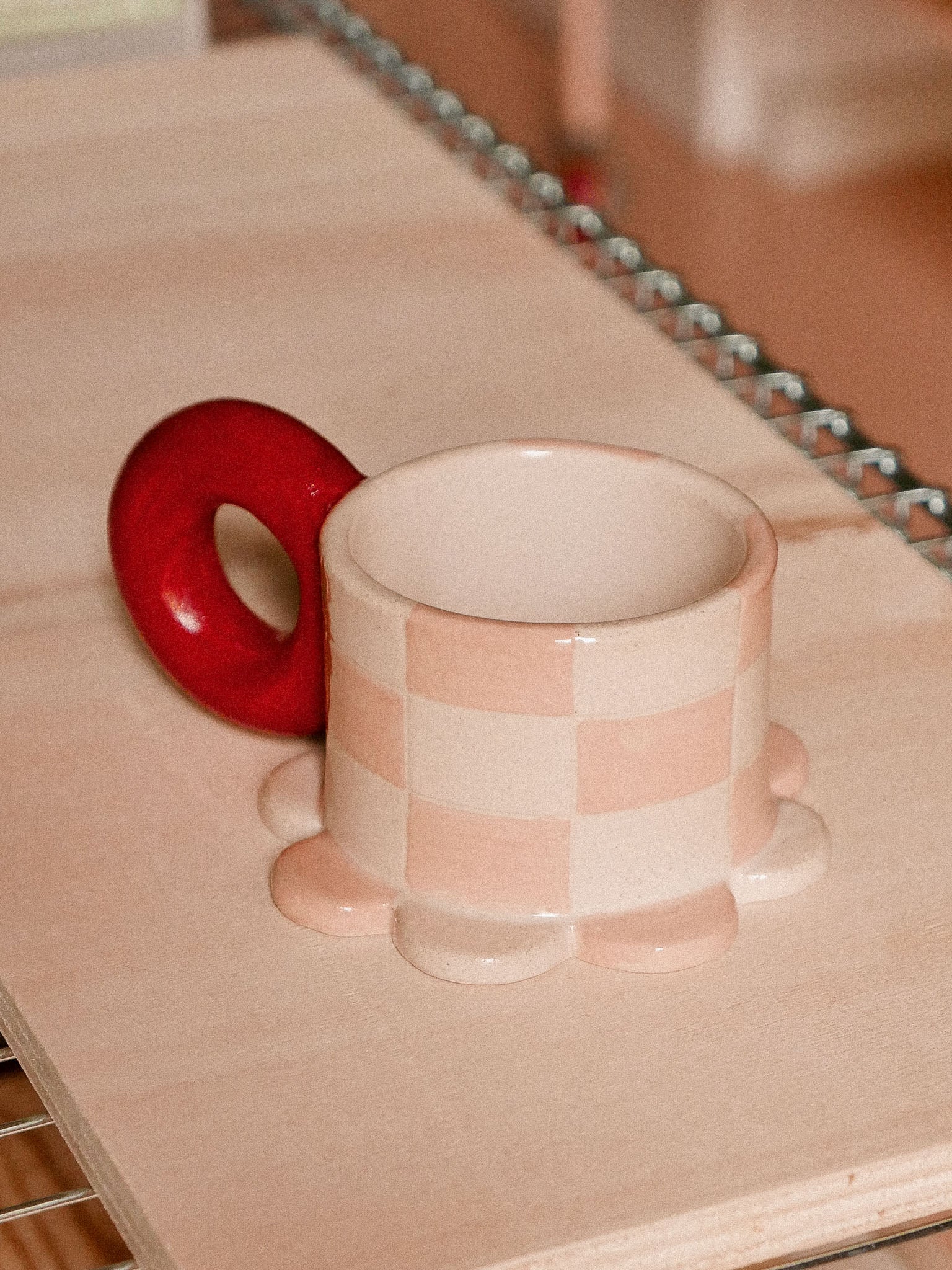 PINK DAMERO HANDMADE CERAMIC MUG | jeje.things