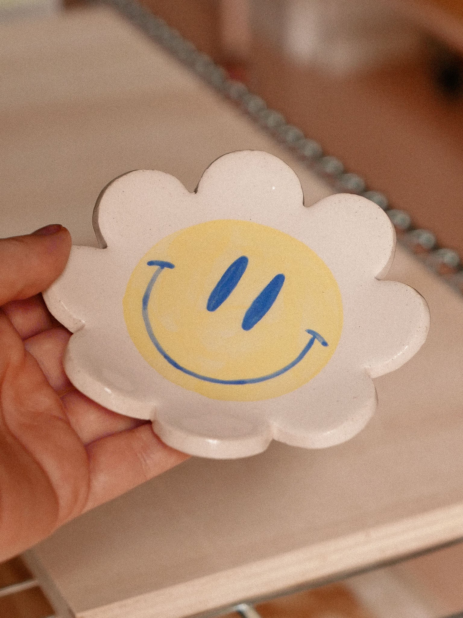 SMILEY HANDMADE CERAMIC PLATE . SMALL | jeje.things