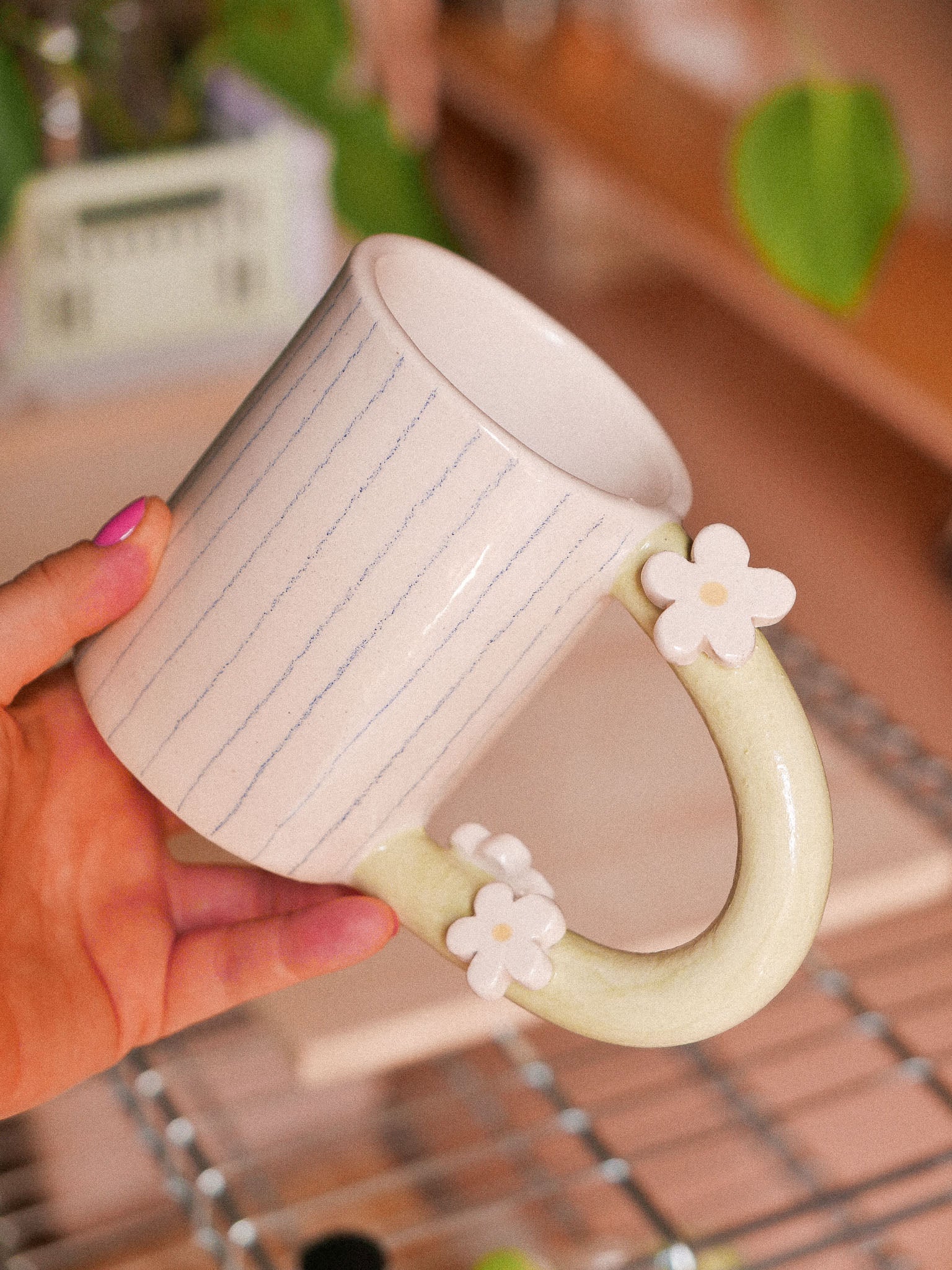 FLOWERS HANDMADE CERAMIC MUG | jeje.things