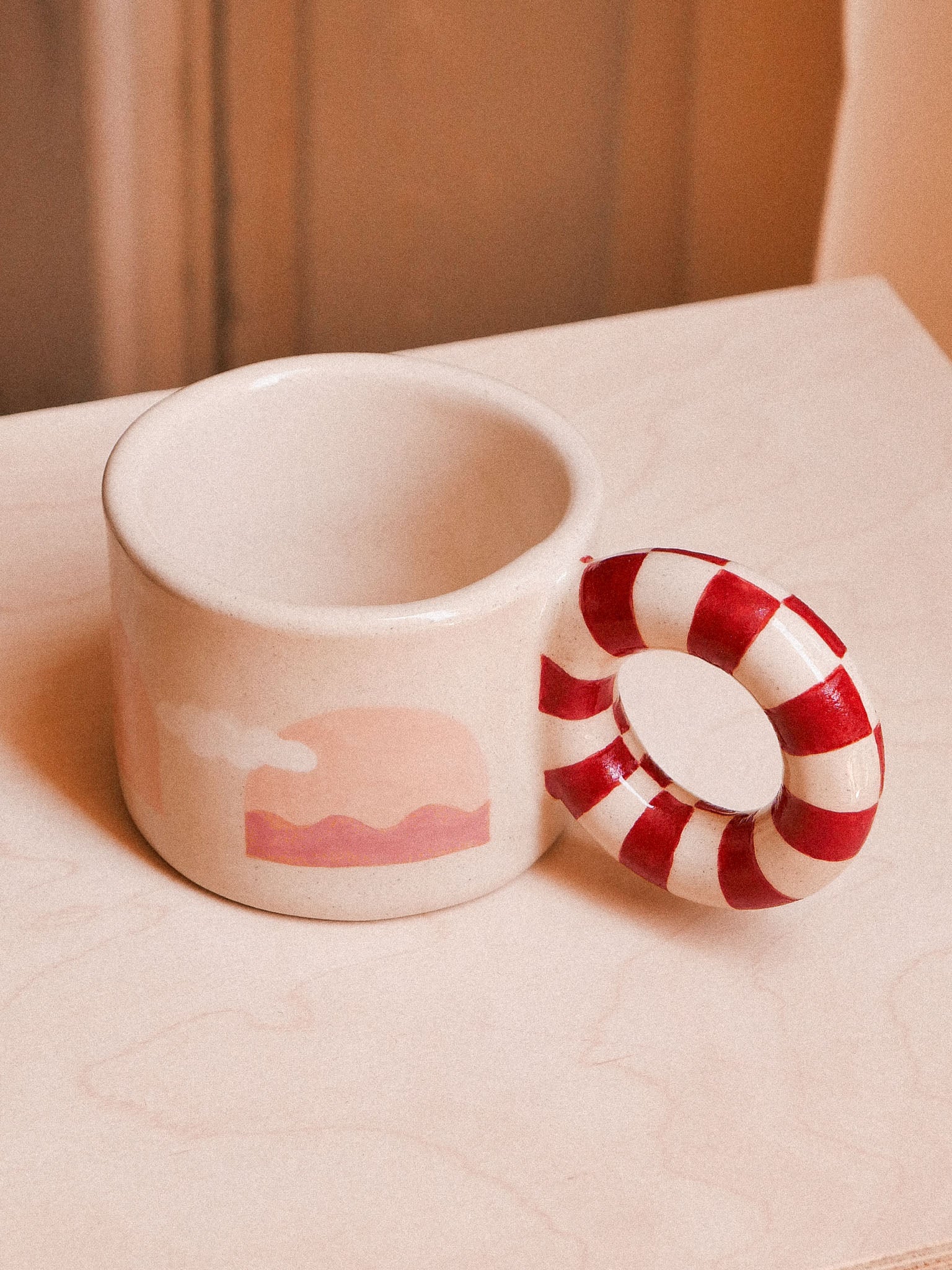 PINK PORTAL HANDMADE CERAMIC MUG | jeje.things