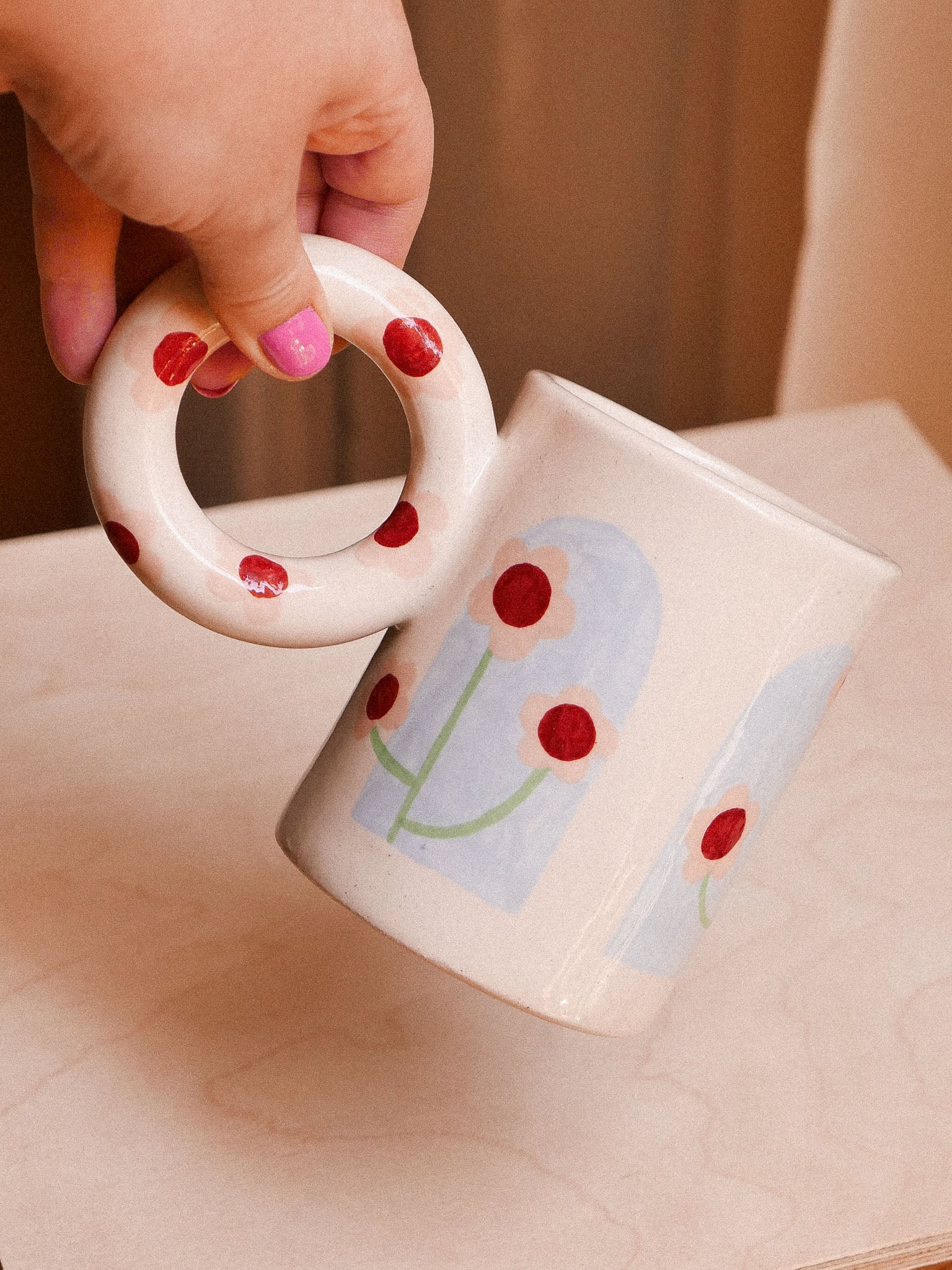 FLOWERS PORTAL HANDMADE CERAMIC MUG | jeje.things