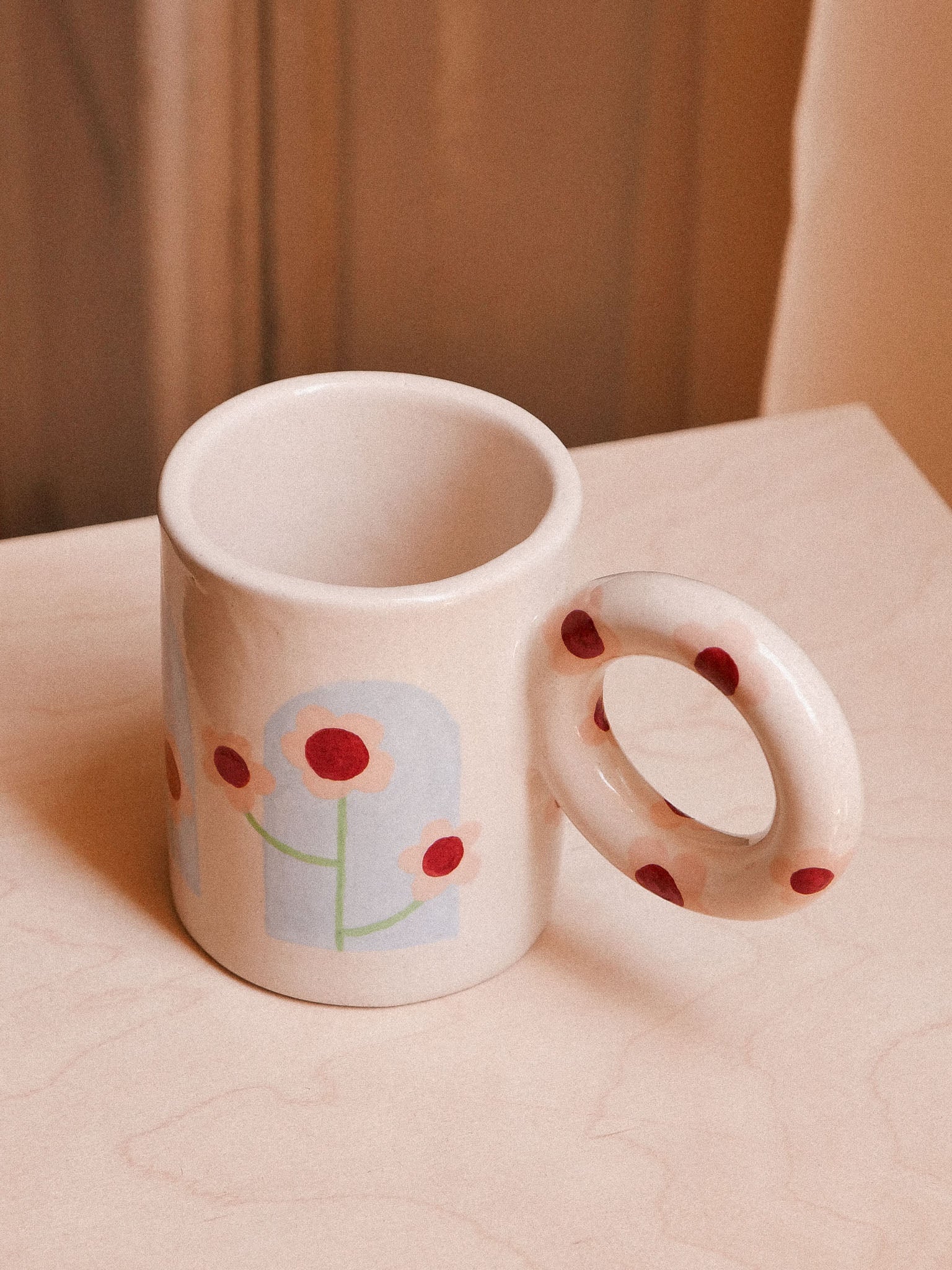 FLOWERS PORTAL HANDMADE CERAMIC MUG | jeje.things