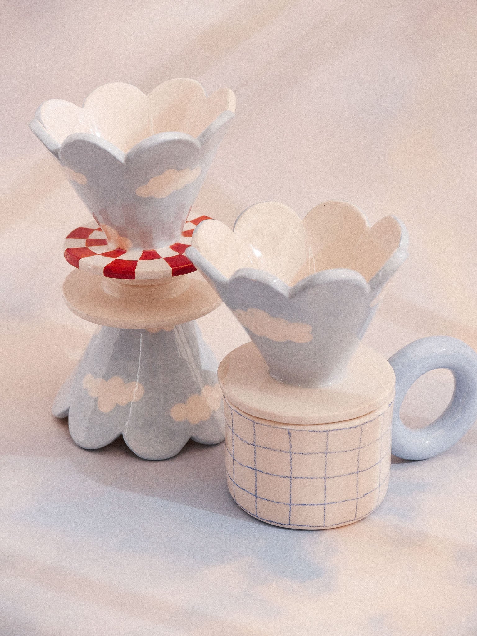 CLOUDS HANDMADE CERAMIC COFFER DRIPPER | jeje.things